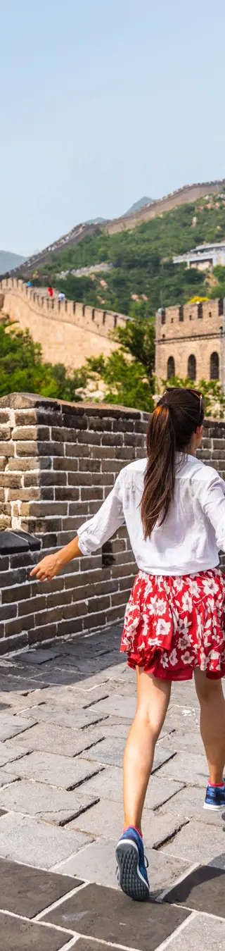 Laufe über die Chinesische Mauer